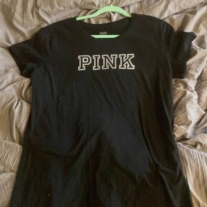 Pink black t-shirt